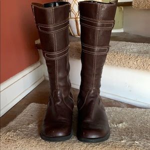 Wide calf knee boots